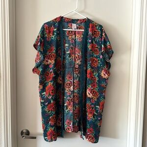 Xhilaration Floral Kimono Top
